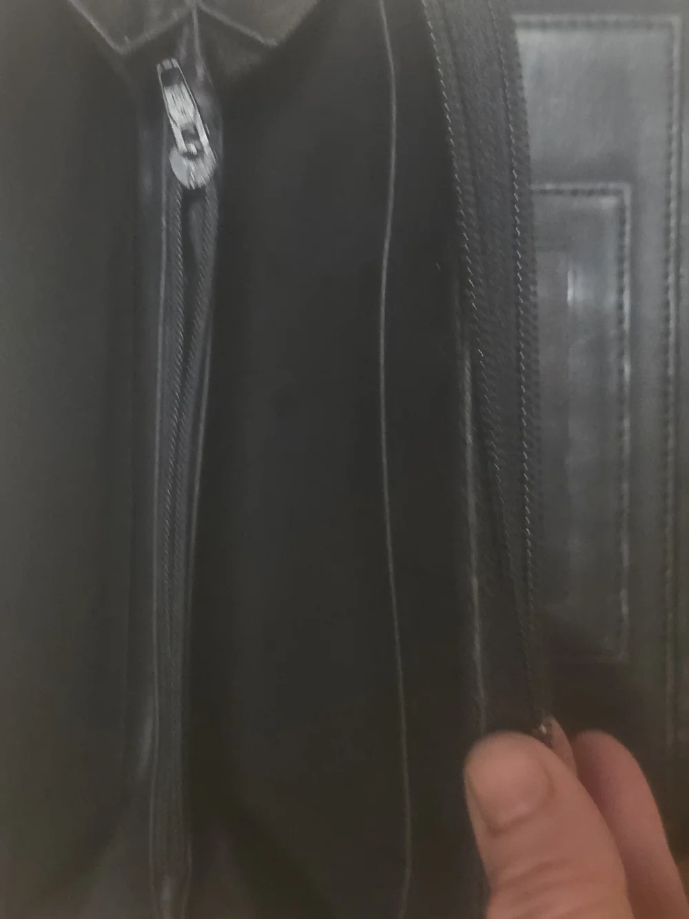Wilsons Leather Black Leather Tote with Matching Wallet Set